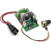 RioRand PWM DC Motor Speed Controller 10V-30V 3A 120W, Reversible Forward Reverse Stop Switch, Brushed DC Motor Regulator for DIY RV Boat Fan Pump Automation