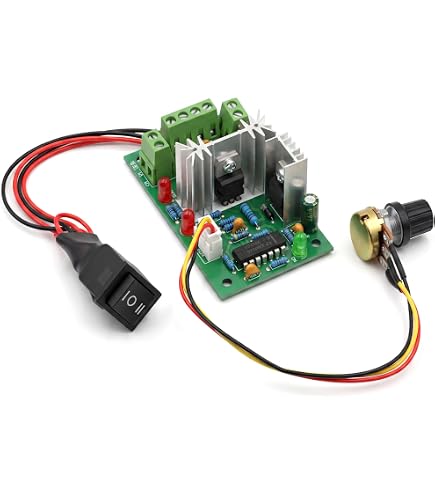 Fesjoy 3 Phase Brushless ESC,DC 7-24V 200W BLDC trifásico sin escobillas ESC Motor Driver Hallless DC Motor Drive Board Controlador de Velocidad regulador con potenciómetro Fesjoy 3 Phase Brushless ESC,DC 7-24V 200W BLDC trifásico sin escobillas ESC Motor Driver Hallless DC Motor Drive Board Controlador de Velocidad regulador con potenciómetro