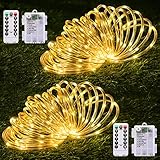 JMEXSUSS 2 Pack Battery Operated Rope Lights