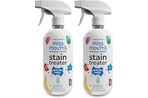 MISS MOUTH'S Miss Mouth’s Messy Eater Stain Treater Spray - Stain Remover - Newborn & Baby Essentials - 2-Pack of 16oz Stain Remover