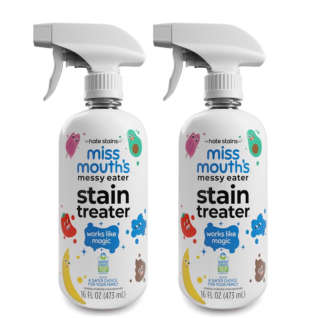 Photo 1 of Miss Mouth’s Messy Eater Stain Treater Double Trouble Bundle - 2-Pack of 16oz Stain Remover - Newborn & Baby Essentials - No Dry Cleaning Food, Grease, Coffee Off Laundry, Underwear, Fabric