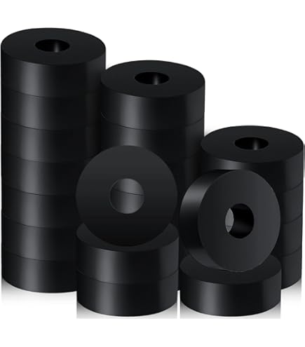 12 Arandelas Planas De Goma M20 De 20 Mm De Diámetro | Cuotas Sin Interés