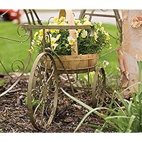 Panacea Products 89185   Whimsical Tricycle Plant Stand, Antique Willow Finish