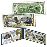 M4 SHERMAN TANK World War II Official Genuine Legal Tender U.S. $2 Bill - WWII