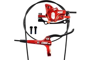 CNC Mountain Bike Hydraulic Disc Brake Kit,MTB Hydraulic Brake Set Right Front 800mm/Left Rear 1450mm for Bicycle/Road/Gravel