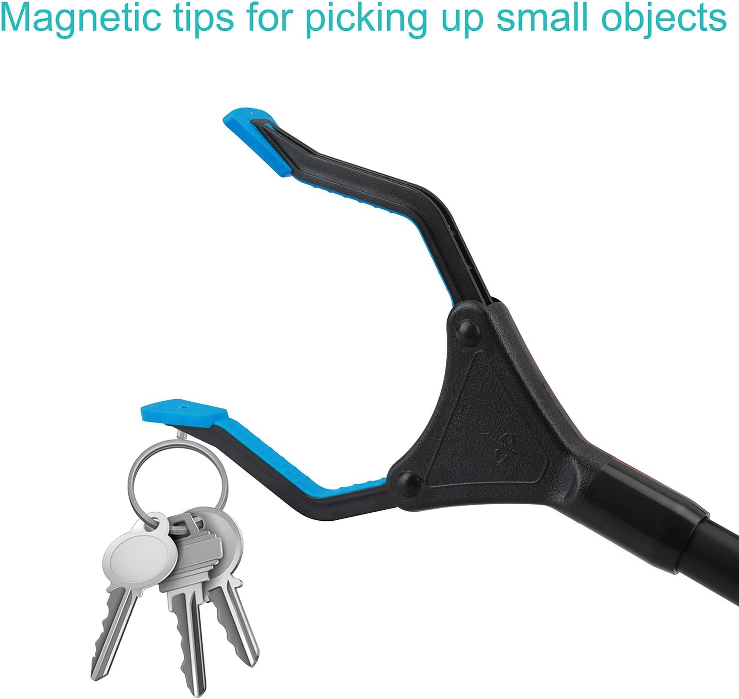 Reacher Grabber Tool, 32" Foldable Grabbers for Elderly, 90° Rotating Head, Lightweight Extra Long Handy Trash Claw Grabber, Reaching Tool for Trash Pick Up, Litter Picker, Arm Extension (Black): Health & Personal Care