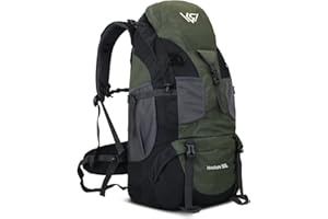 RuRu monkey 50L Hiking Backpack, Waterproof Lightweight Daypack for Outdoor Camping Travel