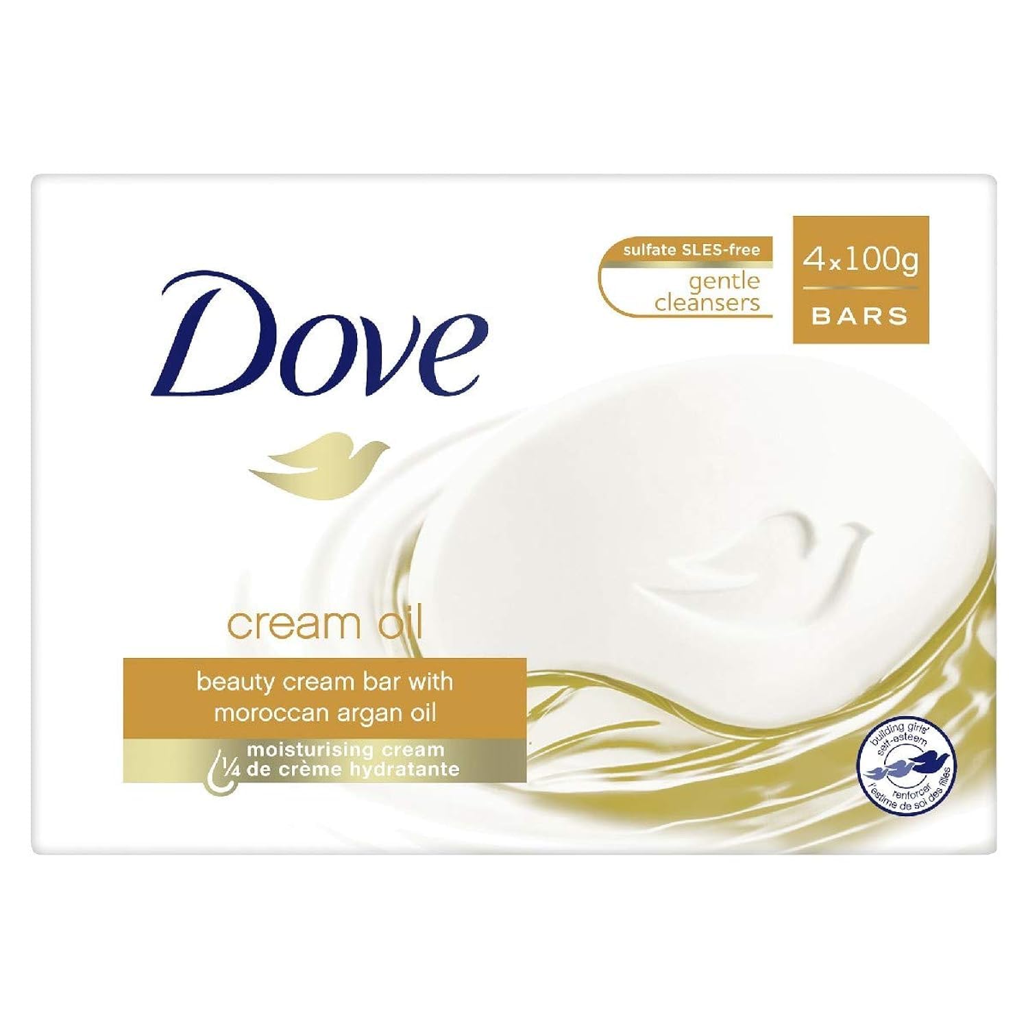 Dove Cream Oil Beauty Cream Bar 4 x 100 g oil surgras, Oil Surgras