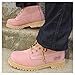 Safety Girl - Stylish Steel Toe Boots For Women | Work Boots For Women | Water Resistant Feature | Lightweight & Slip-Resistant Steel Toe Shoes For Women | Premium Nubuck Leather | Light Pink - 8W