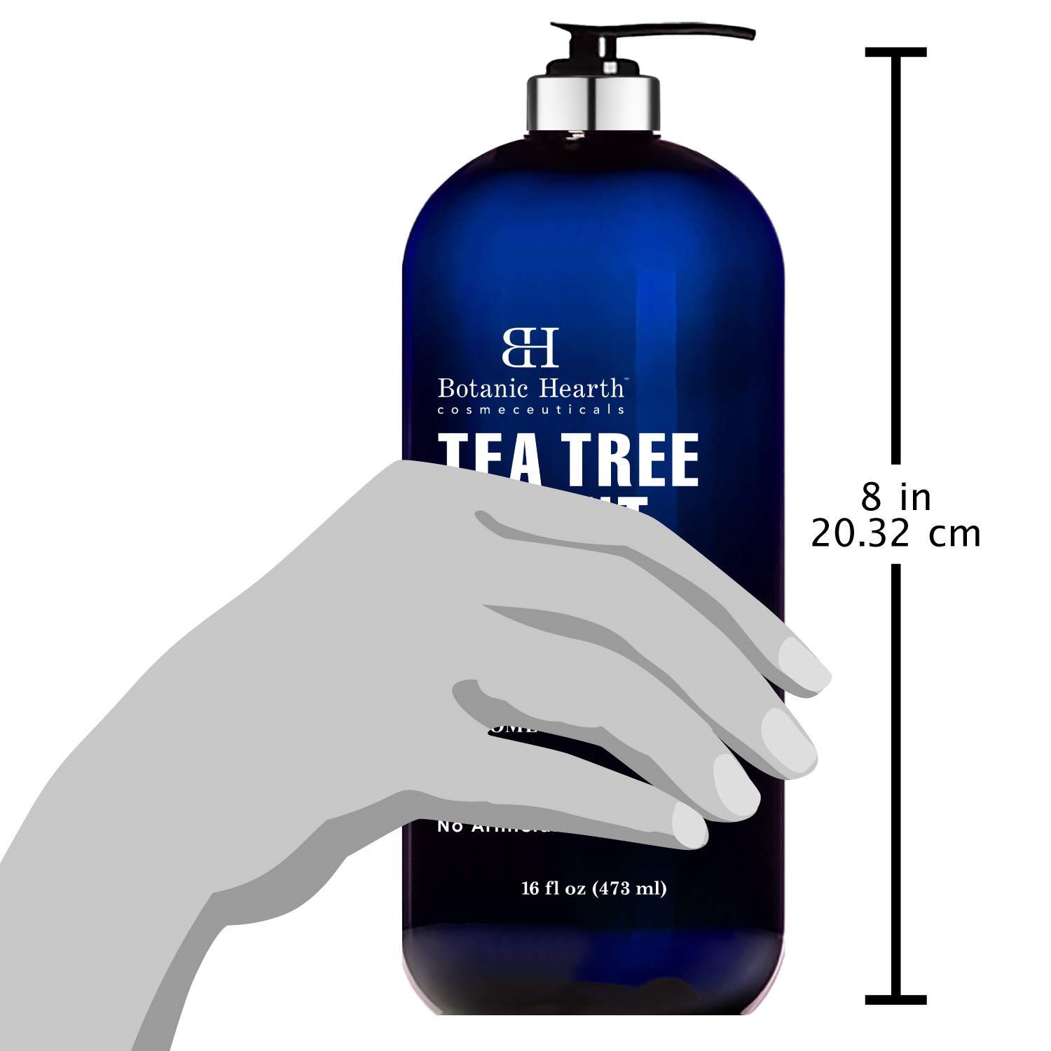 BOTANIC HEARTH Tea Tree Oil Body Wash with Mint - Paraben Free, Helps Fight Body Odor, AthleteÍs Foot, Jock Itch, Skin Irritations - Shower Gel Soap - Women & Men - (Packaging May Vary) 16 fl oz : Beauty