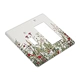 Xuejiaku Decorative Outlet Covers Boho Wildflower