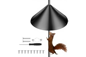 VEHIRANS Squirrel Baffle for Bird Feeder Pole,19''Oversized Guard Baffle, Squirrel Guard for Outdoor Bird Feeding, Squirrel P