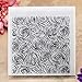 Kwan Crafts 4 Sheets Different Style Rose Honeycomb Background Clear Stamps for Card Making Decoration and DIY Scrapbooking