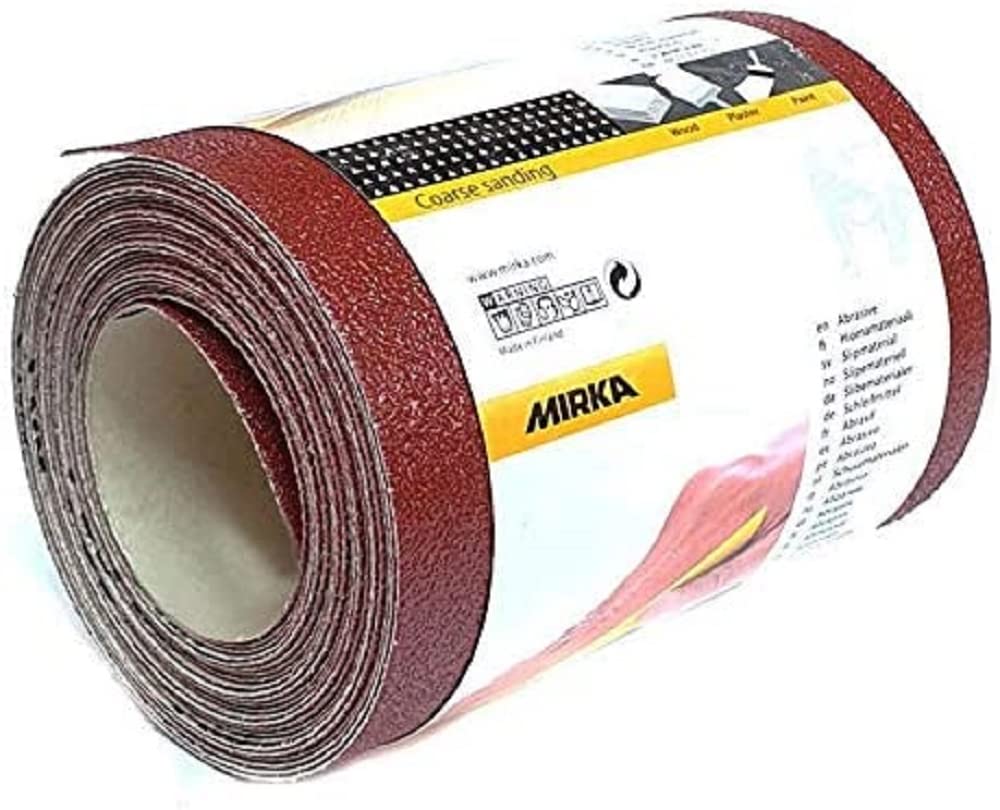 Mirka Red sandpaper roll 115mm x 5m / grit P150 / 1 roll/For sanding wood, metal and plastic