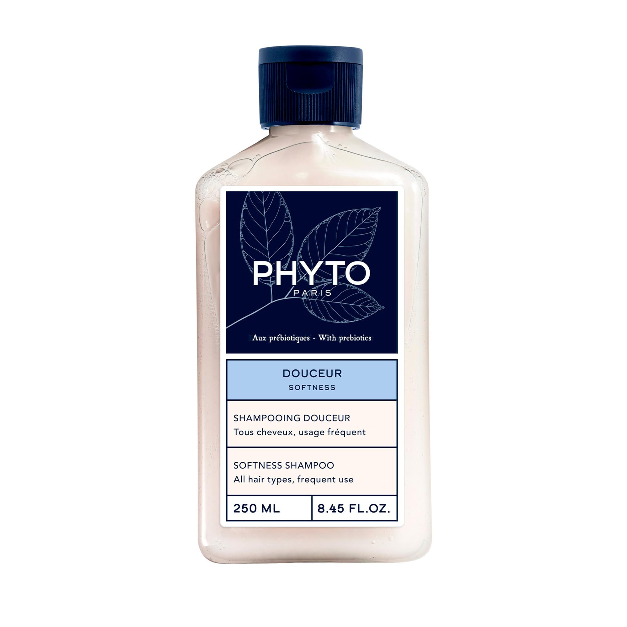 Phyto 1625-13236 Douceur Shampoo Suavidad 250 ml for Adults, Ideal for Healthy-Looking Hair Care and Styling, 250 ml