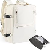 MAOTN Travel Laptop Backpack with USB Charging Port Business Anti Theft Water Resistant Flight Approved Expandable Backpack (white)