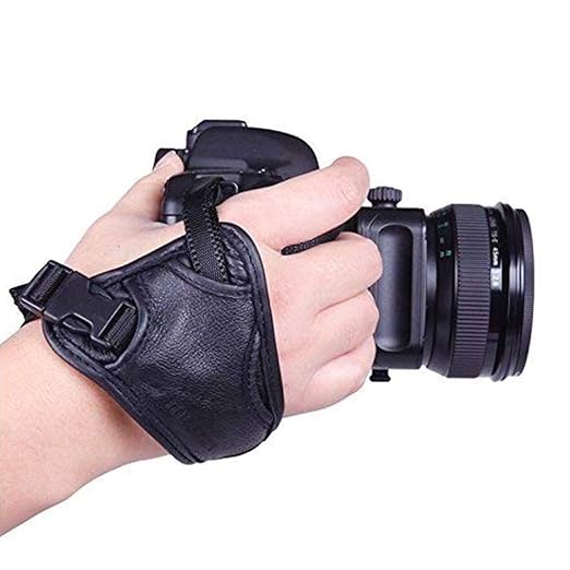 EQLEF® Grip de Cuero Correa de mano acolchada muñeca y Grip para ...