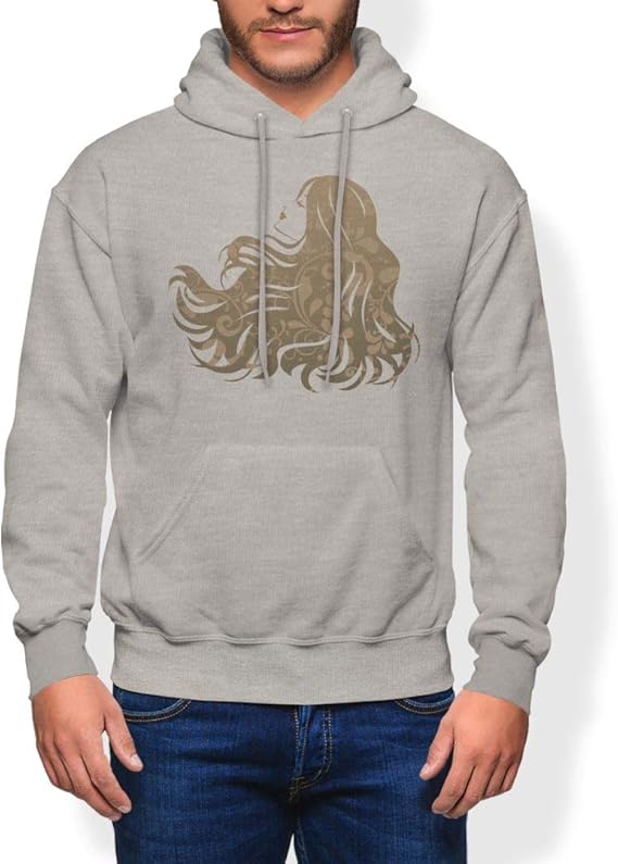 Amazon Igsticker プリント パーカー メンズ 長袖 スウェット 綿100 裏パイル Mサイズ Size おしゃれ プルオーバー フード グレー 灰色 女性 セクシー 後ろ姿 トレーナー パーカー 通販