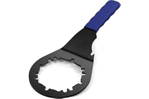 Kujunpao Sink Drain Wrench Universal Under Sink Wrench Faucet Tool Fit for Hex Nuts and All 4, 6 and 8 Tab Locking Nuts on strainer drains Loosen and Tighten the Filter Lock Nut