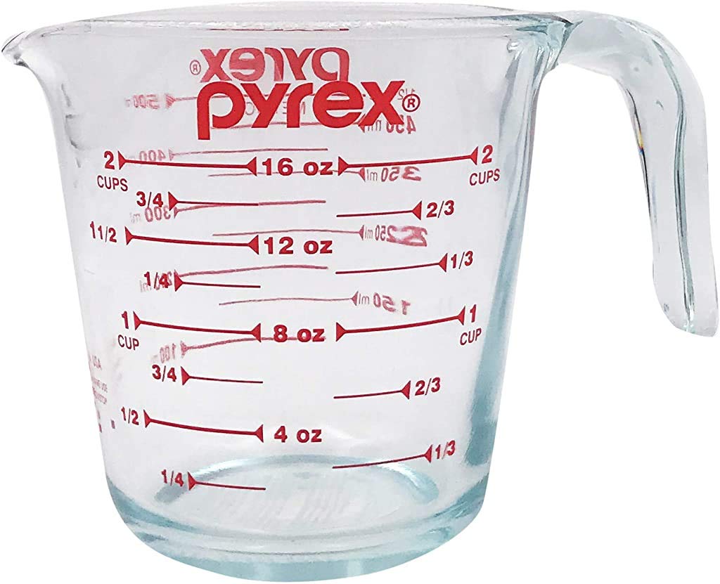 Buy Pyrex Prepware Measuring Cup Clear with Red Measurements (470 ml