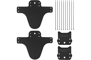 YHT 2 Pack Mountain Bike Fenders, High Compatible Bicycle Mudguard Fits 26", 27.5", 29", Thicken Widen Front and Rear Mud Guard, MTB Fender, Frame Guards, Black…