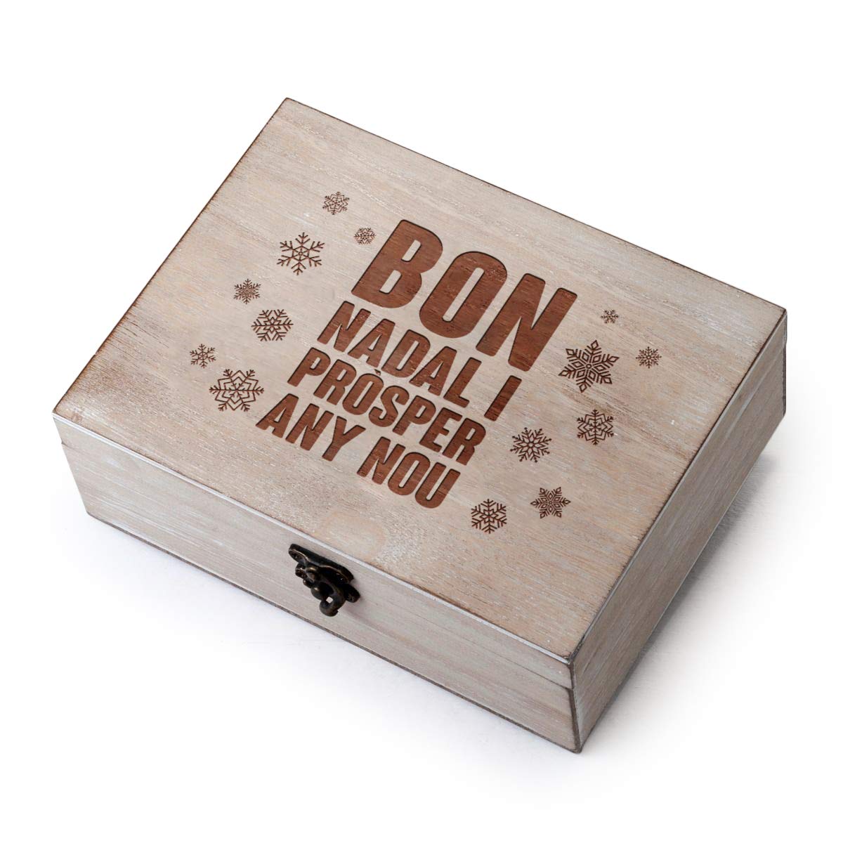 Mopec Christmas Wooden Chest, One Size