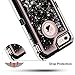Anuck Case for iPhone 6S Plus Case, for iPhone 6 Plus Case (5.5 inch), 3 in 1 Hybrid Heavy Duty Defender Case Sparkly Floating Liquid Glitter Protective Hard Shell Shockproof TPU Cover - Black