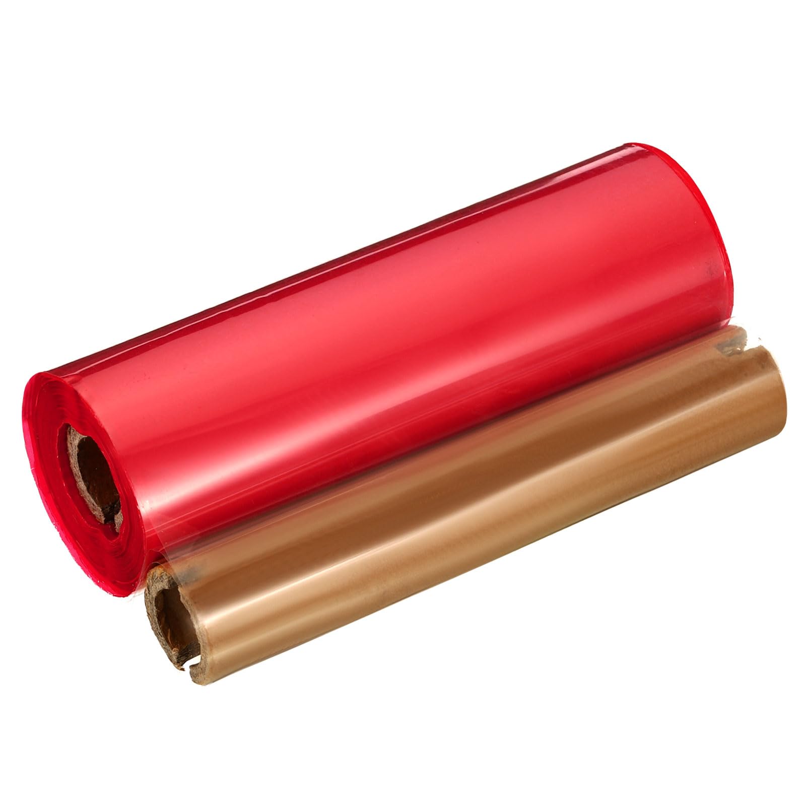 PATIKIL 4.33" x295' (110mmx90m) Wax Thermal Transfer Ribbon, 1 Roll 1/2" Core Ink Out Barcode Printer Ribbon with Core for Printer Label Coated Paper Tag Printing, Red