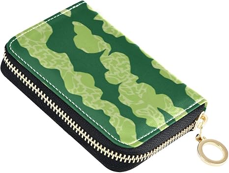 Amazon Co Jp スイカ柄 面白い 果物柄 ストライプカードケース カード入れ 小銭入れ 財布 カードホルダー カード収納 コインケース 本革 大容量 11ポケット Rfid スキミング防止 磁気防止 コンパクト 男女兼用 ホーム キッチン