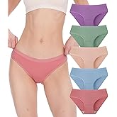 BAMBOO COOL Womens Underwear Bikini Underpants Hipster Ladies Panties Soft Stretch Breathable Panties for Women, 5-Pack