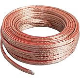 Cableague 16AWG Speaker Wire,16 AWG Gauge Speaker Wire Cable 100 Feet Great Use for Home Theater Speakers and Car Speakers