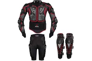 HEROBIKER Motorcycle Body Armor Motocross Armour Motorcycle Jackets+ Gears Short Pants+protective Motocycle Knee Pad