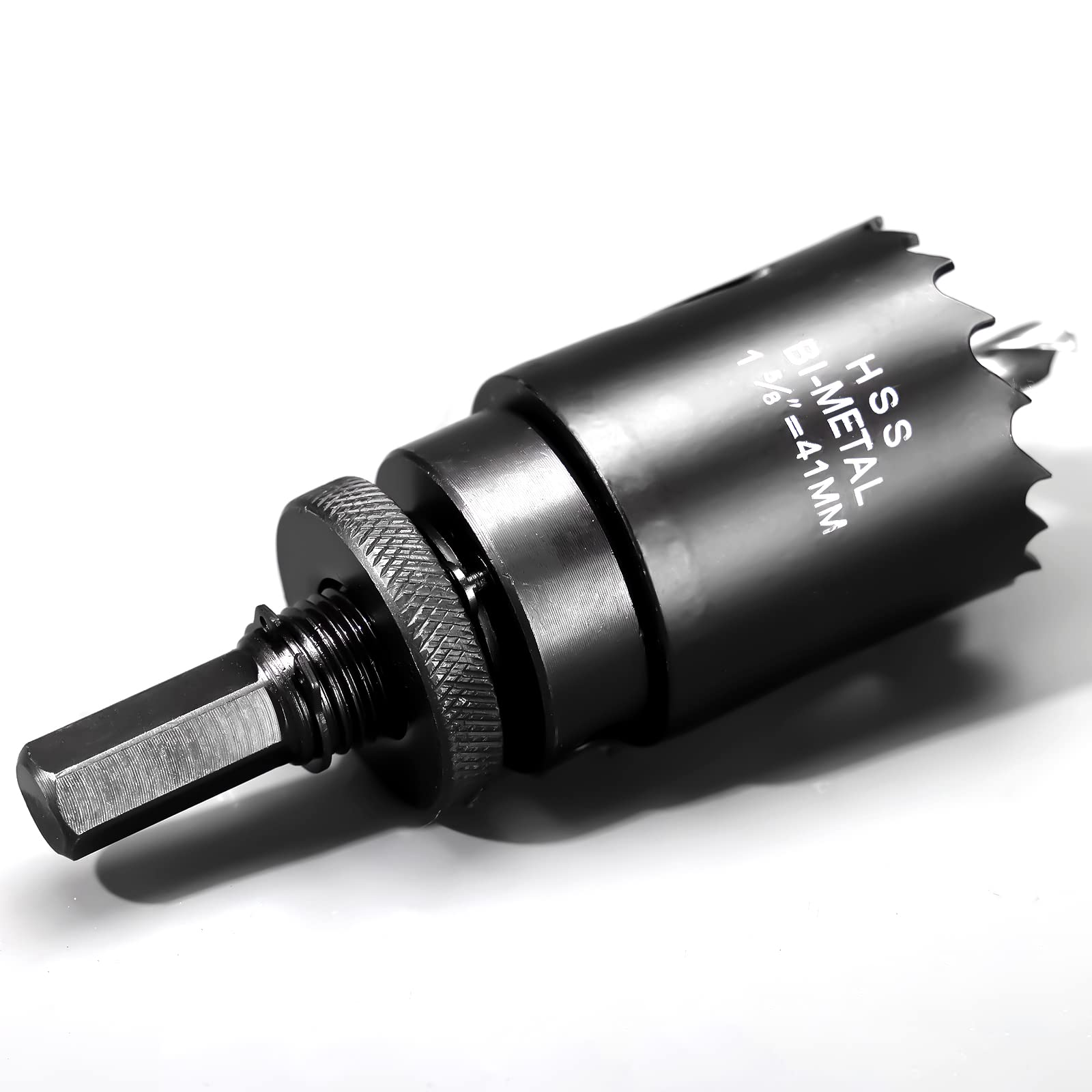 41mm HSS Hole Saw, M42 Bi-Metal Wood Hole Dill Bit, Round drill Cutter for Pipe Vent, Plasterboard, Plastic and Copper