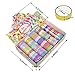 Jiarui Washi Tape Set Gold Recollections-Glitter Decorative Great Gift for DIY Scrapbook Photo Album Decorations 50 Rolls