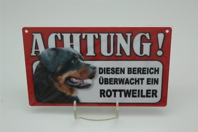 MOPS Tierwarnschild – „VORSICHT Tier“ 20x12 Cm, Kunststoff, Für Innen & Außen