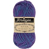Scheepjes River Washed XL Yarn, 50g - 989 Yarra, Cotton-Acrylic Blend