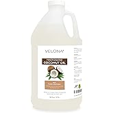 velona MCT Coconut Oil 1 Gallon / 128 Fl Oz | 100% Pure and Natural Carrier Oil | Fractionated | Skin, Face, Body, Hair Care | Use Today - Enjoy Results