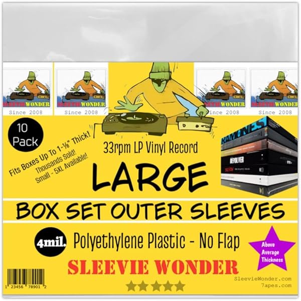 Amazon.com: Small Box Set Outer Plastic Sleeves (x5) 4mil Thick