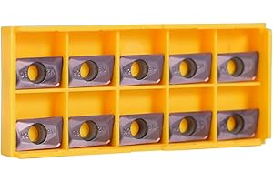 10 x APMT1604 CNC Carbide Inserts, Carbide Insert End Mill APMT1604, Carbide Tips Inserts Blade Cutter Lathe Turning Tool wit