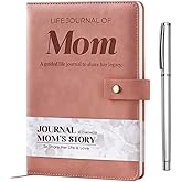 YDCUV Mom I Want to Know Your Life Story Leather Journal (Hardcover) - Birthday Gifts for Mom - Guided Legacy Journal to Share Her Love and Story - Ideal Gifts for Mothers Day from Daughter Son
