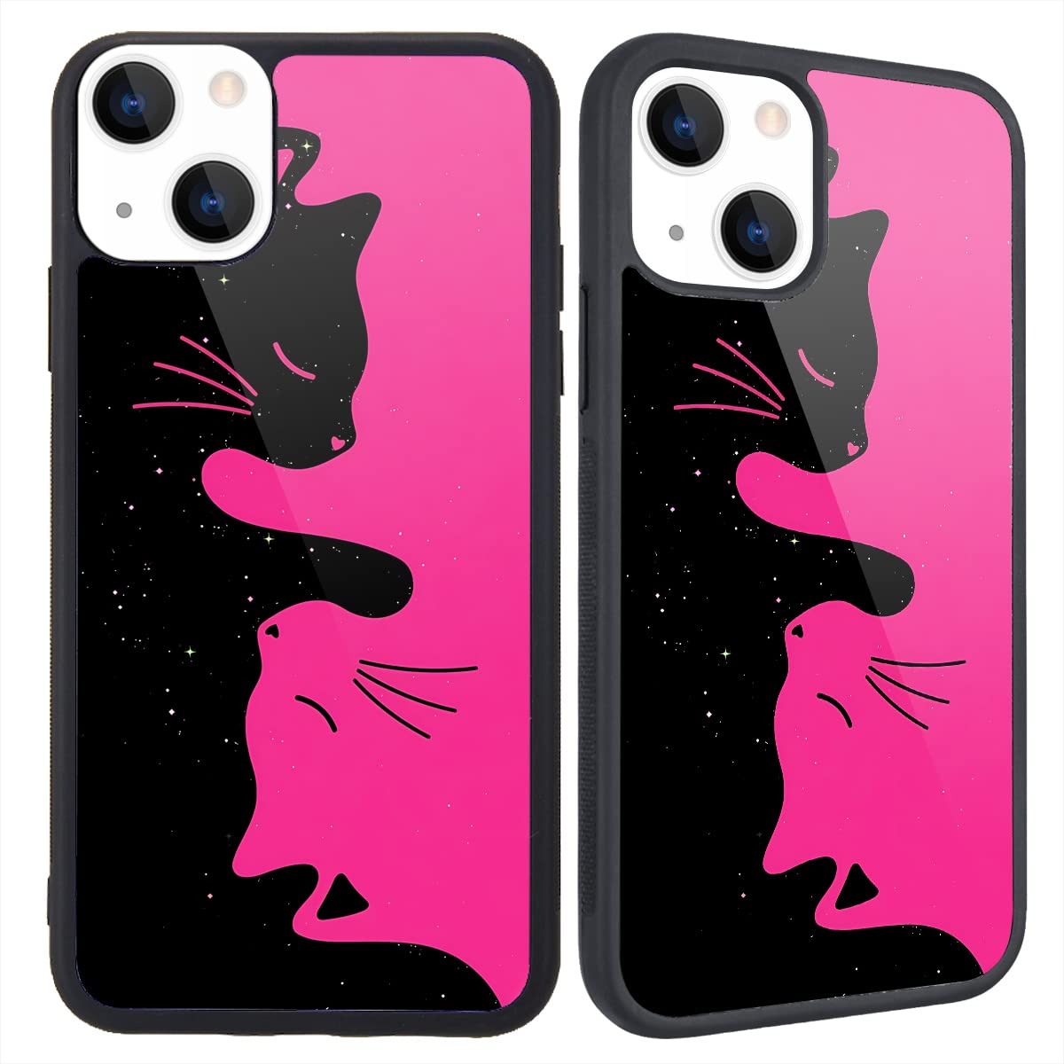 MAYCARI Funny Cat Pattern Compatible with iPhone 11 Pro Max Case for Women Girls, Hard Back Cover with Cute Cartoon Design Soft TPU Bumper Protective Phone Case