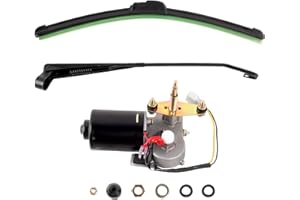 SKCOAUTO UTV Windshield Wiper Kit Electric Universal Wiper Motor Kit 12V Compatible with Polaris Ranger RZR Can Am Maverick X3 Commander Defender Pioneer Golf Cart 90 Degree Wipe Motor
