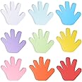 72 Pieces Hand Cutouts Paper Hand Shape Cut-Outs Assorted Color Handprint Shape Cutouts Blank Creative Paper Cutouts for Kids DIY Craft Art Project Home School Classroom Decorations