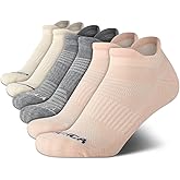 Nautica Womens Ankle Socks - 6 Pack Cushioned Low Cut Tab Breathable Athletic Socks with Arch Support Running Sock for Women