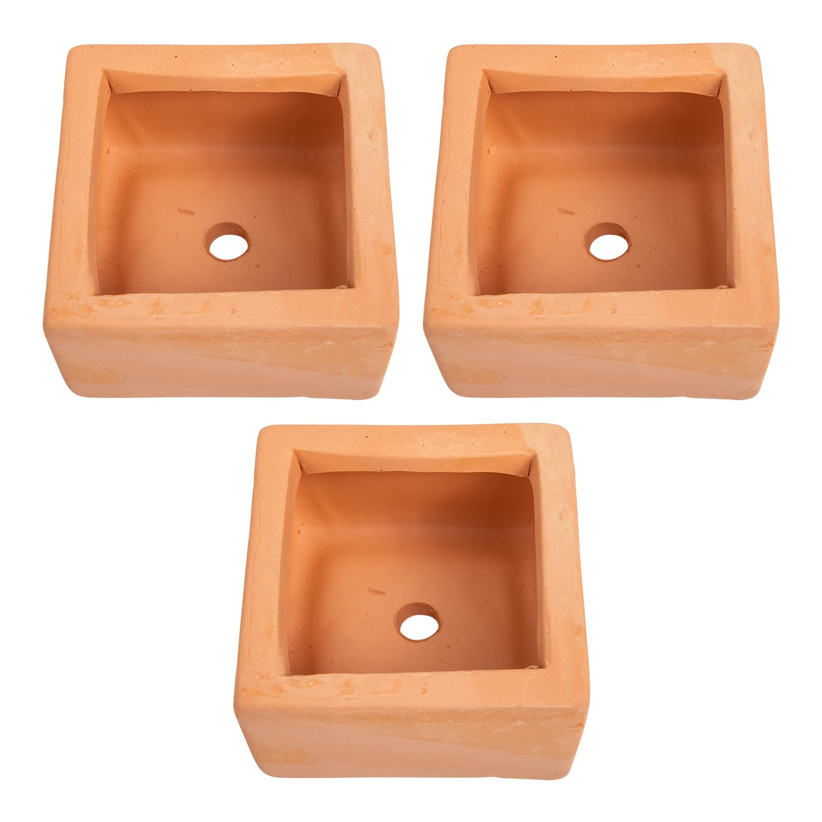 BESPORTBLE 3pcs Terracotta Flower Pot Planters Plant Pots Outdoor Flowers Decor Succulent Plant Holder Flowerpots Succulent Plants Pot Mini Flower Small Mini Unique Flower Boxes