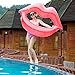 JOYIN Inflatable Luscious Lip Float with Glitters (60