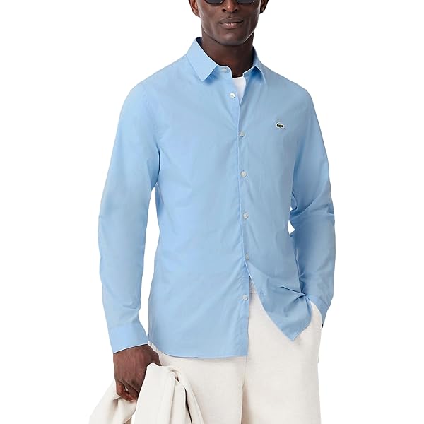 Amazon.com: Lacoste Men's Short Sleeve Relaxed Fit Monogram Woven