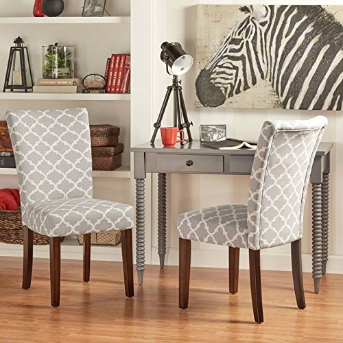 2 Piece Starlite Moroccan Upholstered Parsons Wooden Dining Chair Buy Online In Guernsey At Desertcart