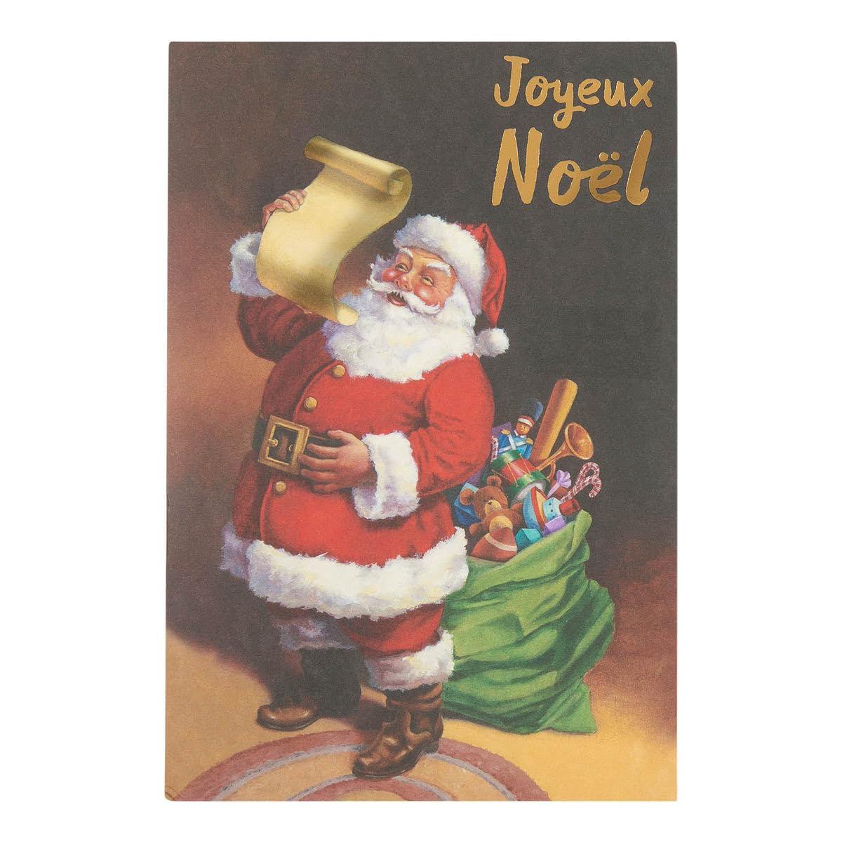 DRAEGER Paris | Merry Christmas Musical Greeting Card | Christmas Gifts | New Year's Eve | Hot Gold Finish | 12 x 17 cm | Made in England | Envelope Included | FSC® Paper