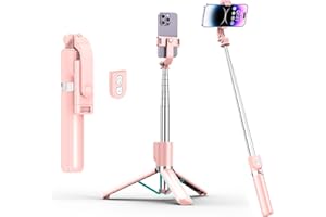 NOOX Upgraded Selfie Stick with Remote, Tripod for iPhone, Galaxy, Huawei Phones etc., Cell Phone Mount | All-in-One Travel Photography Master